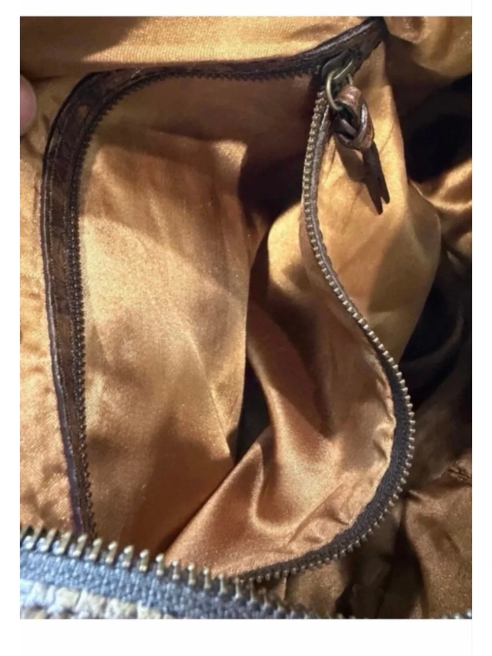 Vintage Guess Collection Brown Faux Snakeskin Hobo Shoulder Bag Y2K Boho flaw